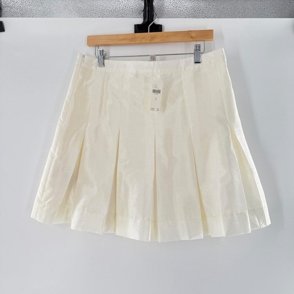 Maeve White Pleated Skirt Size 10 NWT Anthropologie - Picture 13 of 14